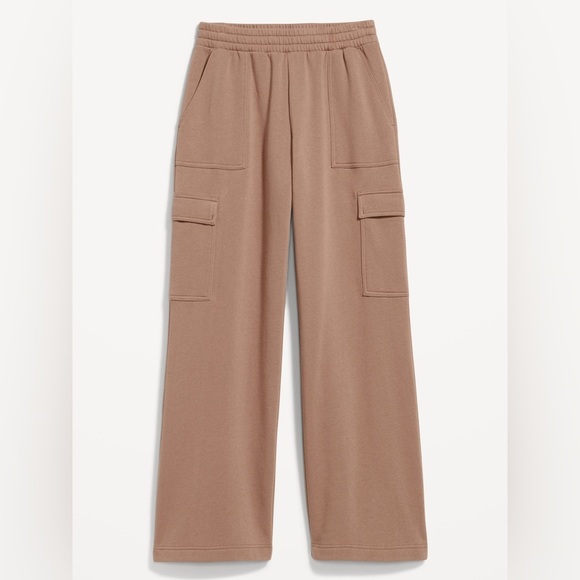 Old Navy High-Waisted SoComfy Cargo Wide-Leg Sweatpants Size XL - Picture 2 of 14